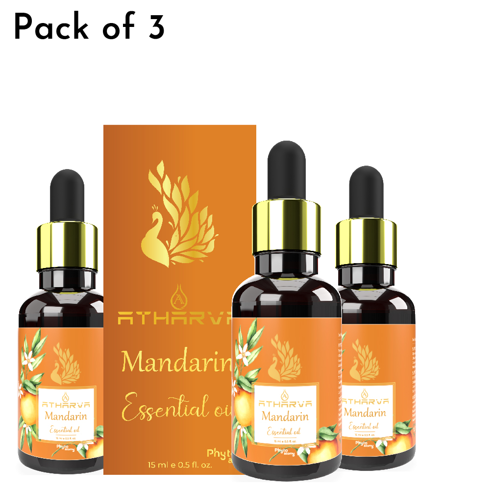 Atharva Mandarin Essential Oil (15ml) Pack Of 3